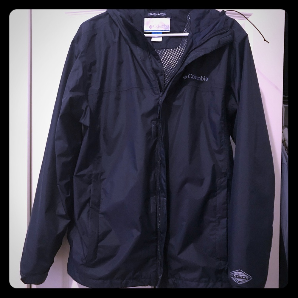 Columbia watertight ii navy raincoat jacket mens m